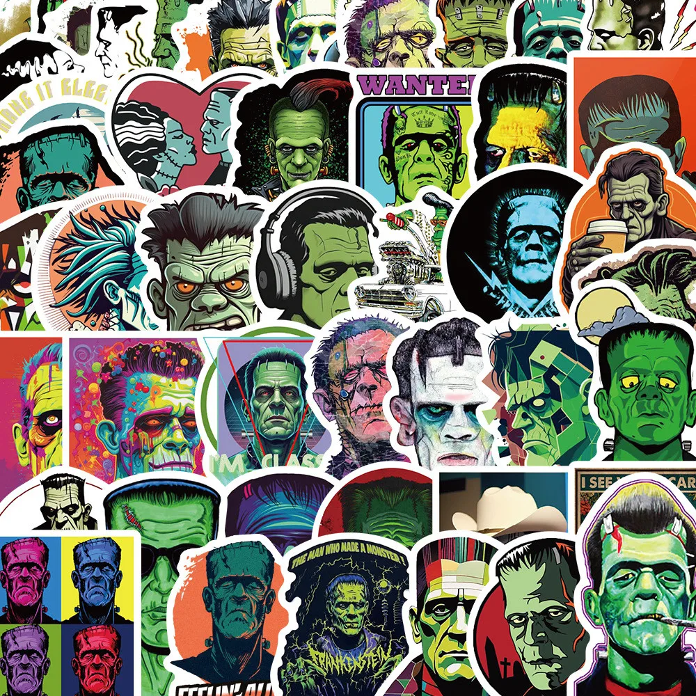 52 قطعة من شارات Frankenstein's Monster Graffiti - ديكور مقاوم للماء يمكنك صنعه بنفسك لحقيبة الظهر المكتبية للأمتعة والكمبيوتر المحمول #1