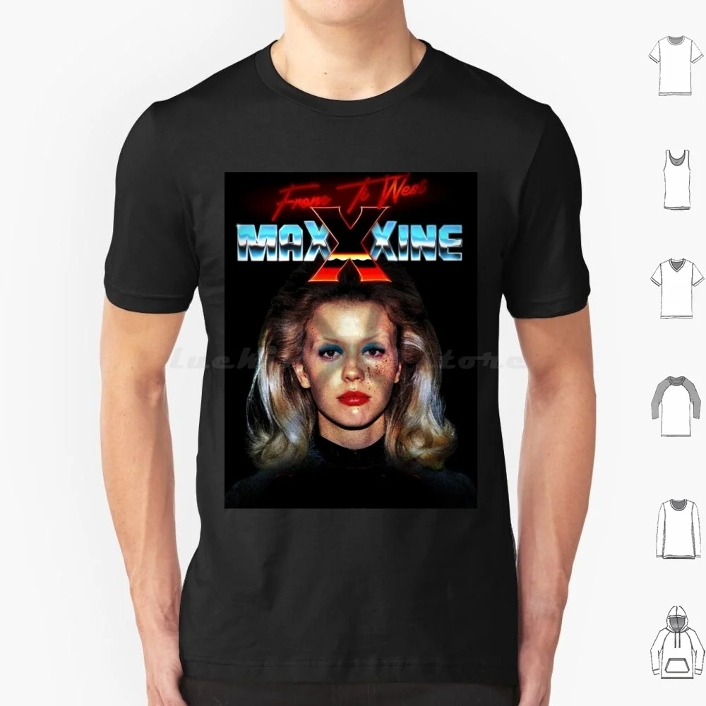 Maxxxine ( 2024 ) T Shirt Big Size 100% Cotton Maxxxine Pearl Mia Goth Ti West A24 Movie Horror Cinema Letterboxd