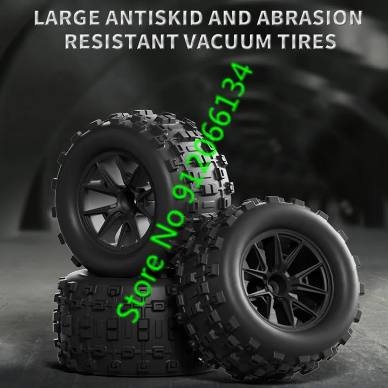 Camión eléctrico sin escobillas todoterreno, 80 KM/H, 2,4G, 1:16, 4WD, transmisión de Metal, iluminación LED, coche teledirigido