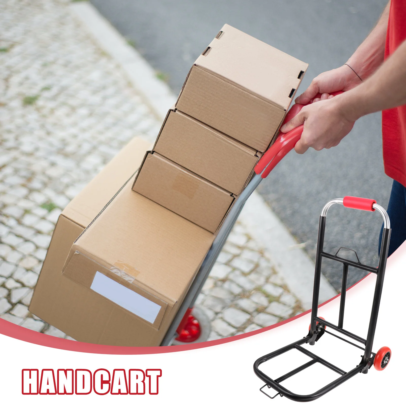 Professional Foldable Trolley Multifunctional Luggage Cart Portable Carrier Easy Operation Effortless Handling Sturdy Design