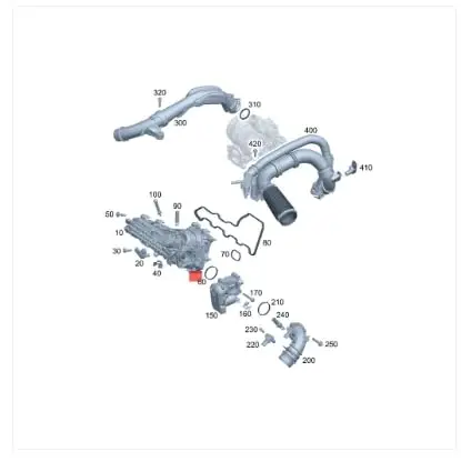 Link-Lock Engine Intake Manifold Gasket Set A2700960180 2700960180 for Mercedes-Benz M270 M274 A180 B200 C200 C260 E260 GLA260 C