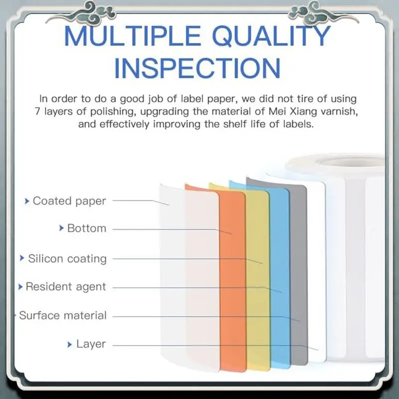 3 Rolls White Label Paper White 50X30mm Compatible For B1 B21 B3S Label Maker Waterproof, Self-Adhesive Label Paper, Durable