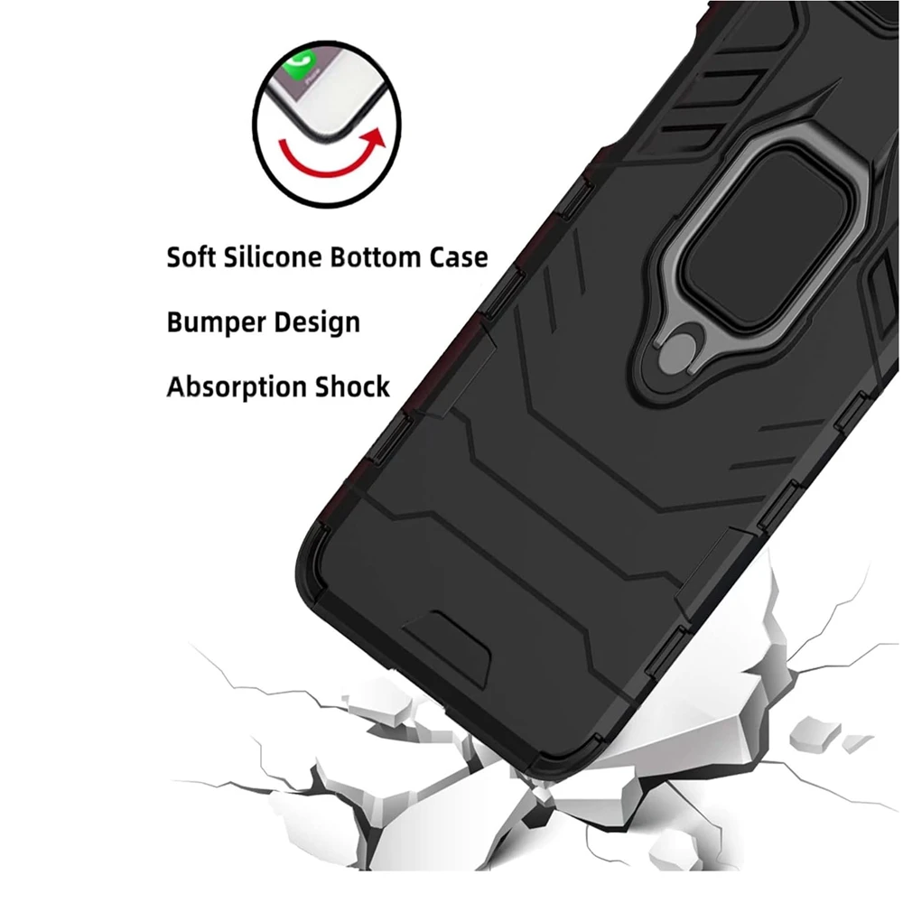 Magnetic Case For Nothing Phone 3A Pro 2A Plus Cover With Ring Stand Phone Bracket Back Shell Fundas Coque