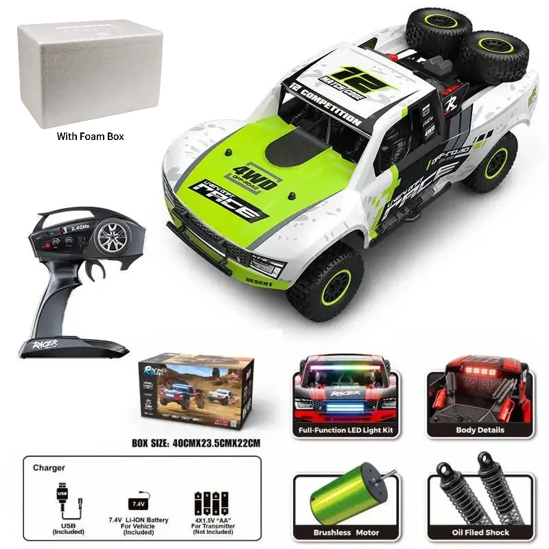 

Clearance Sale HB-RD1201 Truck Model RC Car 1/12 Full-Scale 4wd Brush&Brushless Remote Control Cars High Speed Toys Car