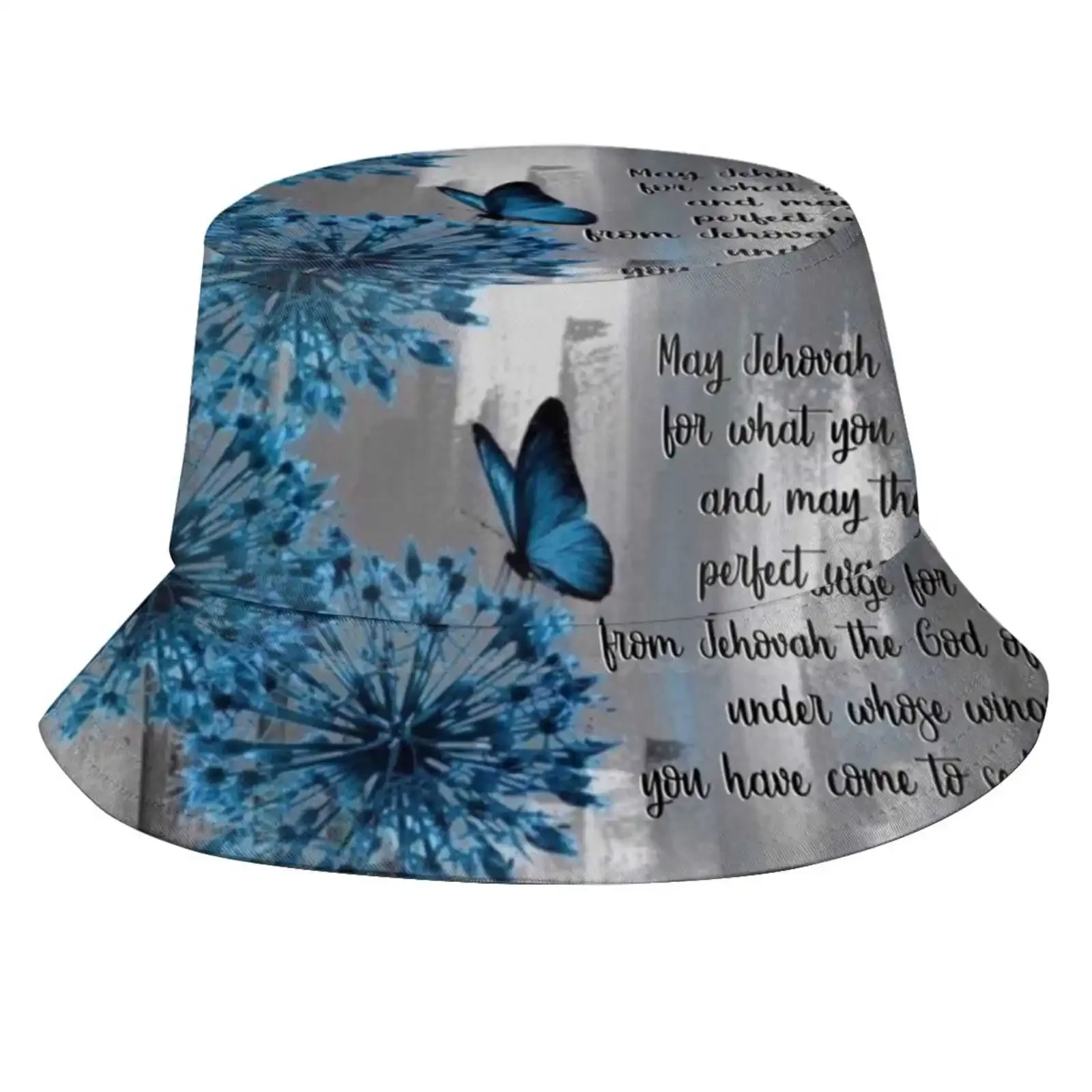 Ruth 2:12 Sun Cap Fisherman Hat Bucket Hats Ruth 2 12 Bible Scripture Nwt Jw Jehovah S Witnesses God Christian Reward