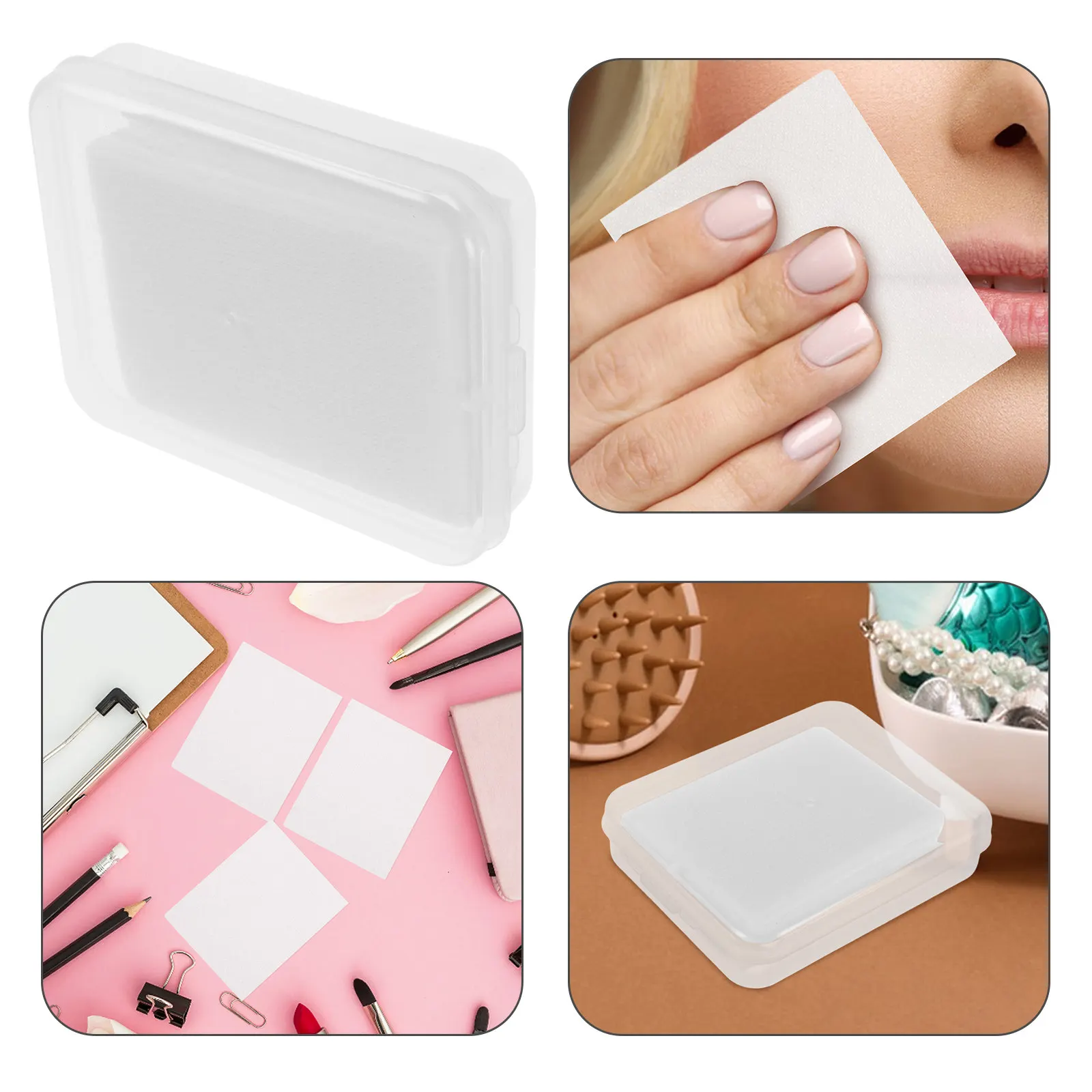 80Pcs Ultrathin Invisible Cotton Makeup Remover Pads Soft Natural Facial Cleansing Pads for Toner Application Eye Makeup Removal