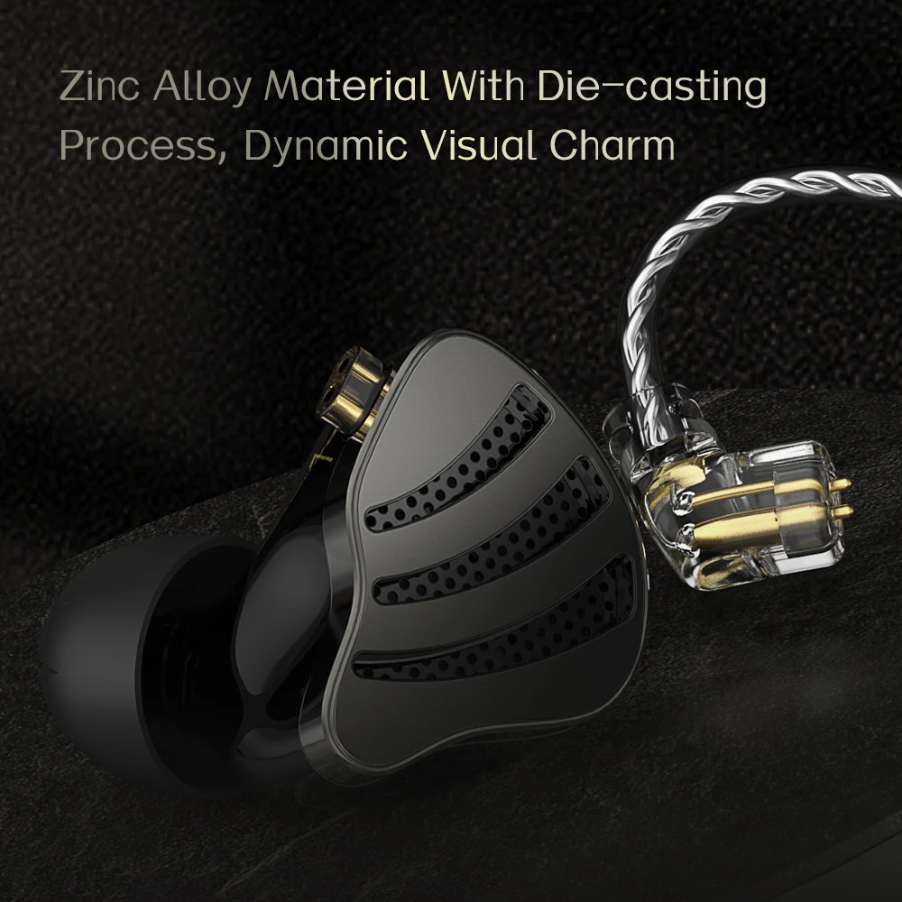 

ND NICE headphones hi-fi cable is often silver-plated binaural 0.75mm interface 2-pin 3D printed sports running headphones.