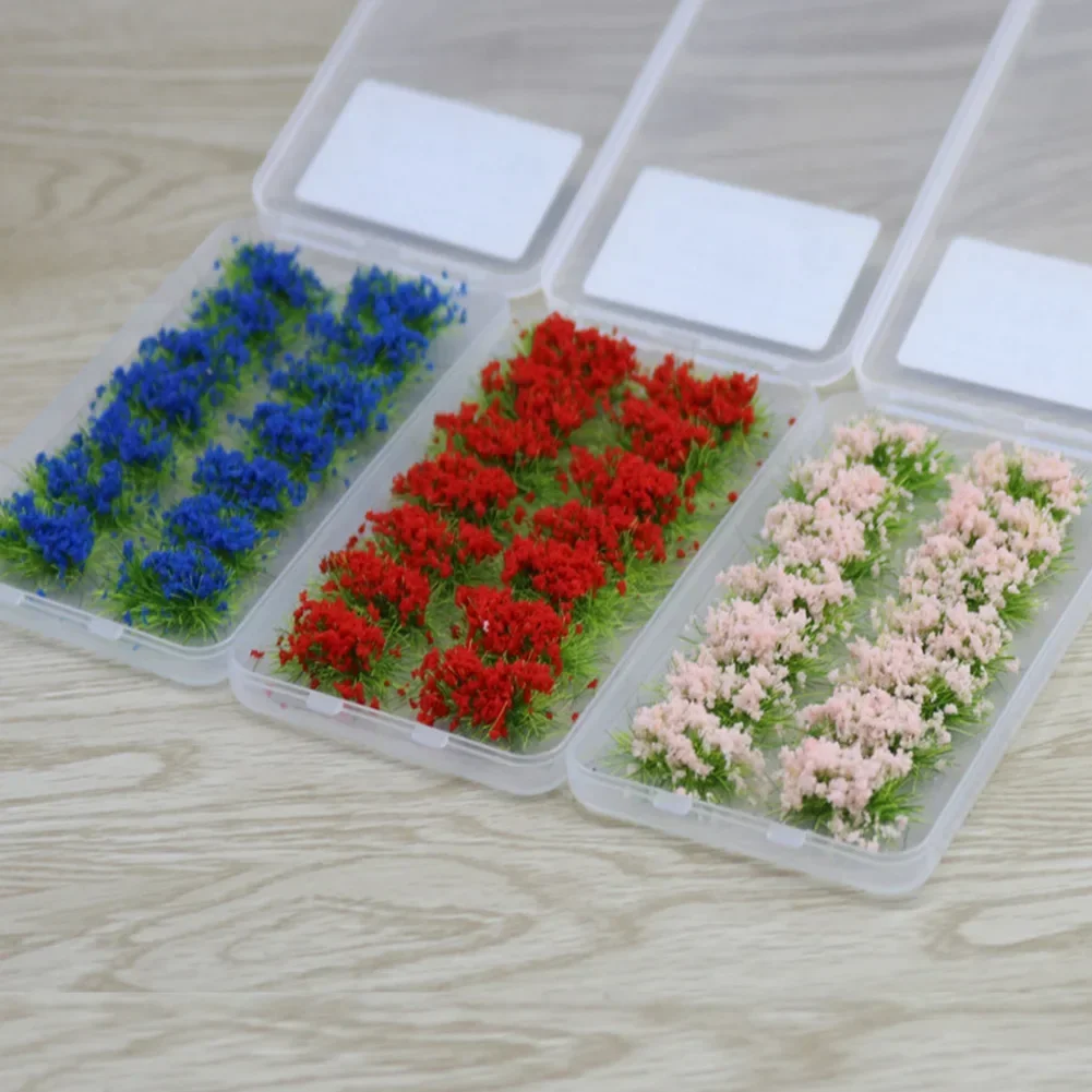 14 قطعة/صندوق العشب الثابت ل خصلات زهرة نموذج مشهد DIY بها بنفسك اكسسوارات السكك الحديدية قطار تخطيط Sandtable ديكور النموذج المعماري
