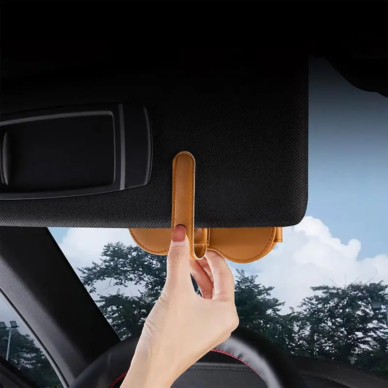 Car Sunglasses Clip Automotive Glasses Magnetic Double Clips Round Car Sunglass Holder Clips Car Mount With Double-Ends