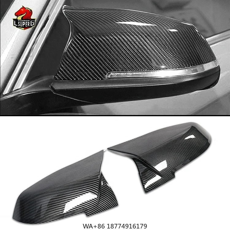 

Nice Fitment Modify Replace Mirror Cover Carbon Look Rearview Side Mirror Cover for 3 Series F30 F35 2011-so Far