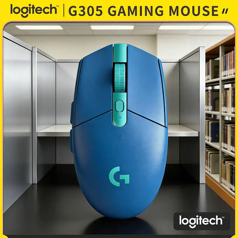 

Gaming Mouse Logitech G305 Wireless, LIGHTSPEED 12000 DPI HERO, 6 Custom Buttons, 250h Battery, 99g Lightweight 1ms Response