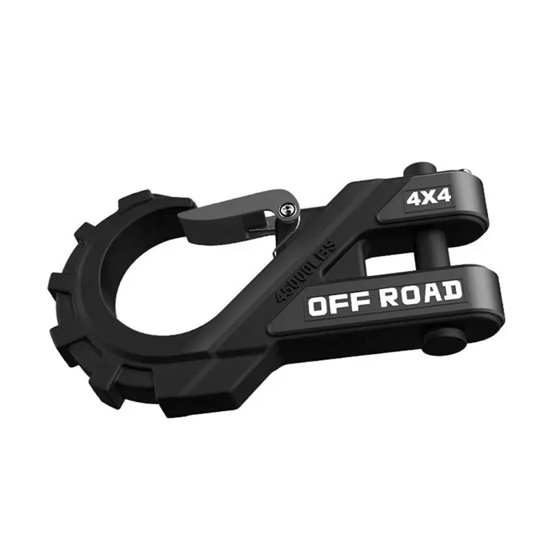 

【ALLOWANCE】Winch Hook Heavy Duty Max 20 Ton Steel 3/8" With Winch Tow Clevis Slipfor For Synthetic Rope Winch Cable ATV