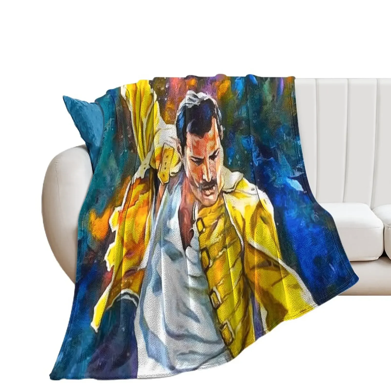 

freddie Throw Blanket Camping Shaggy Custom Blankets