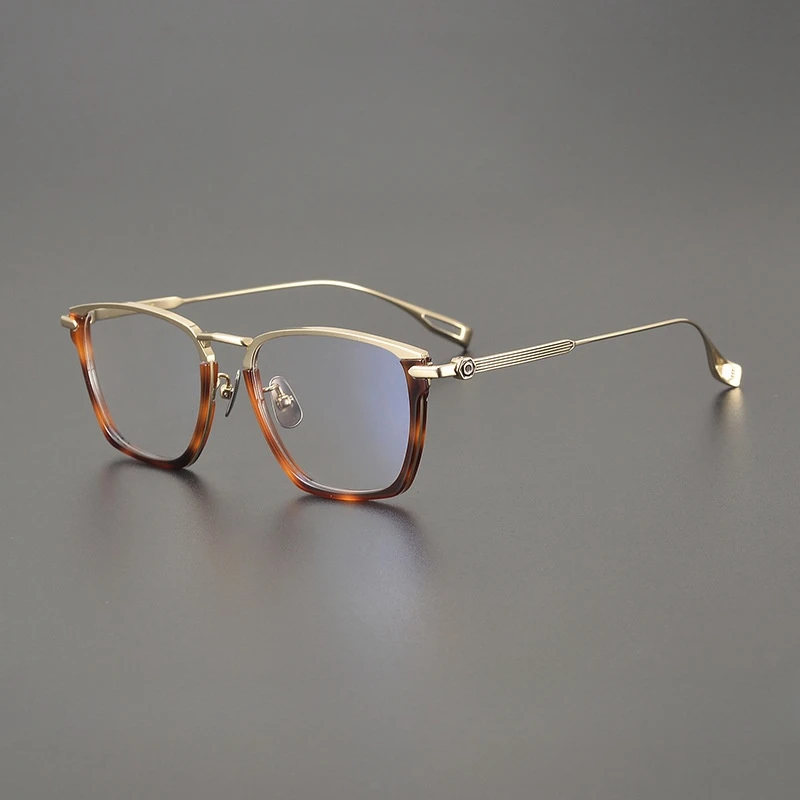 Vintage Luxury Fashion Trend Optical Titanium Acetate Eyeglass Frame Retro Square Design Original Quality Women Man Eyeglasses