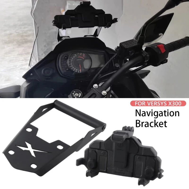 

Mobile Phone Navigation Bracket Mount Smartphone GPS Holder For KAWASAKI VERSYS X300 X-300 x300 Motorcycle Accessories Stand
