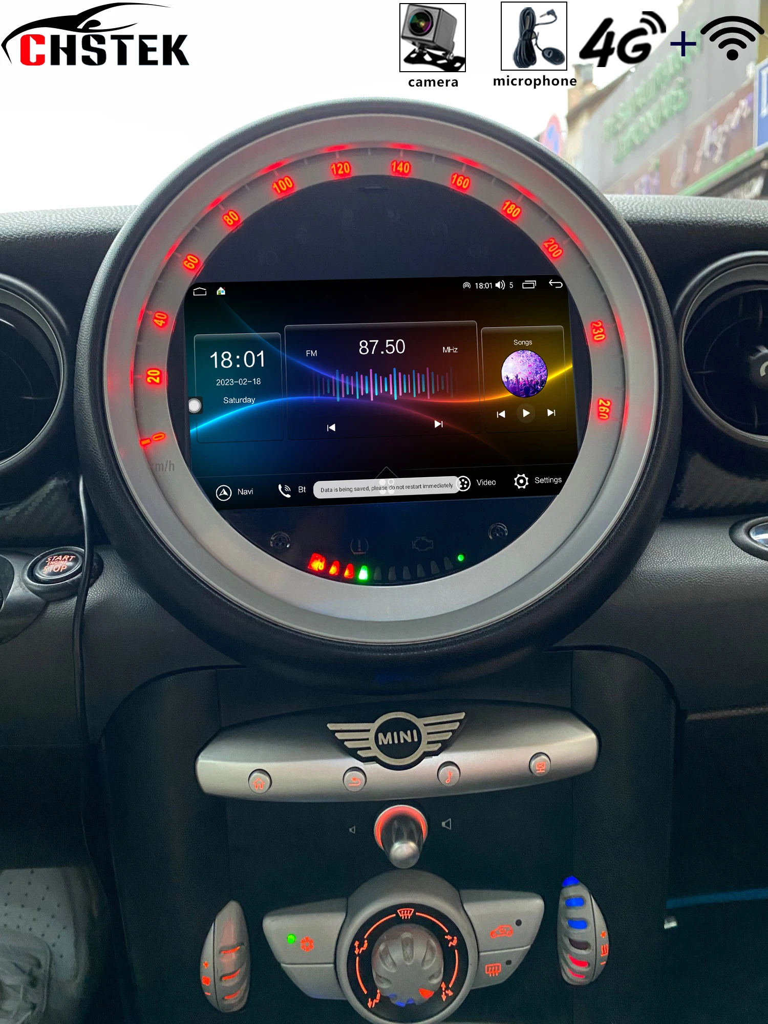 CHSTEK OEM Car Radio Wireless Carplay For BMW Mini Cooper S Clubman Cabrio Coupe Clubvan R55 R56 R57 R58 R59 Android Bluetooth