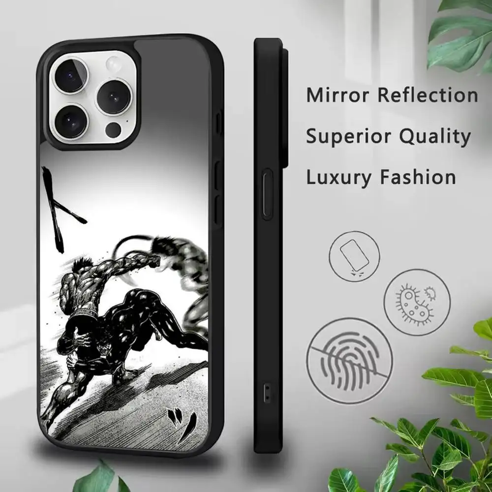 K-Kengan A-Ashura telefoonhoesje voor iPhone 17,16,15,14,13,12,11,Pro,Max,Plus,Mini,SE4,E magnetisch Magsafe draadloos opladen