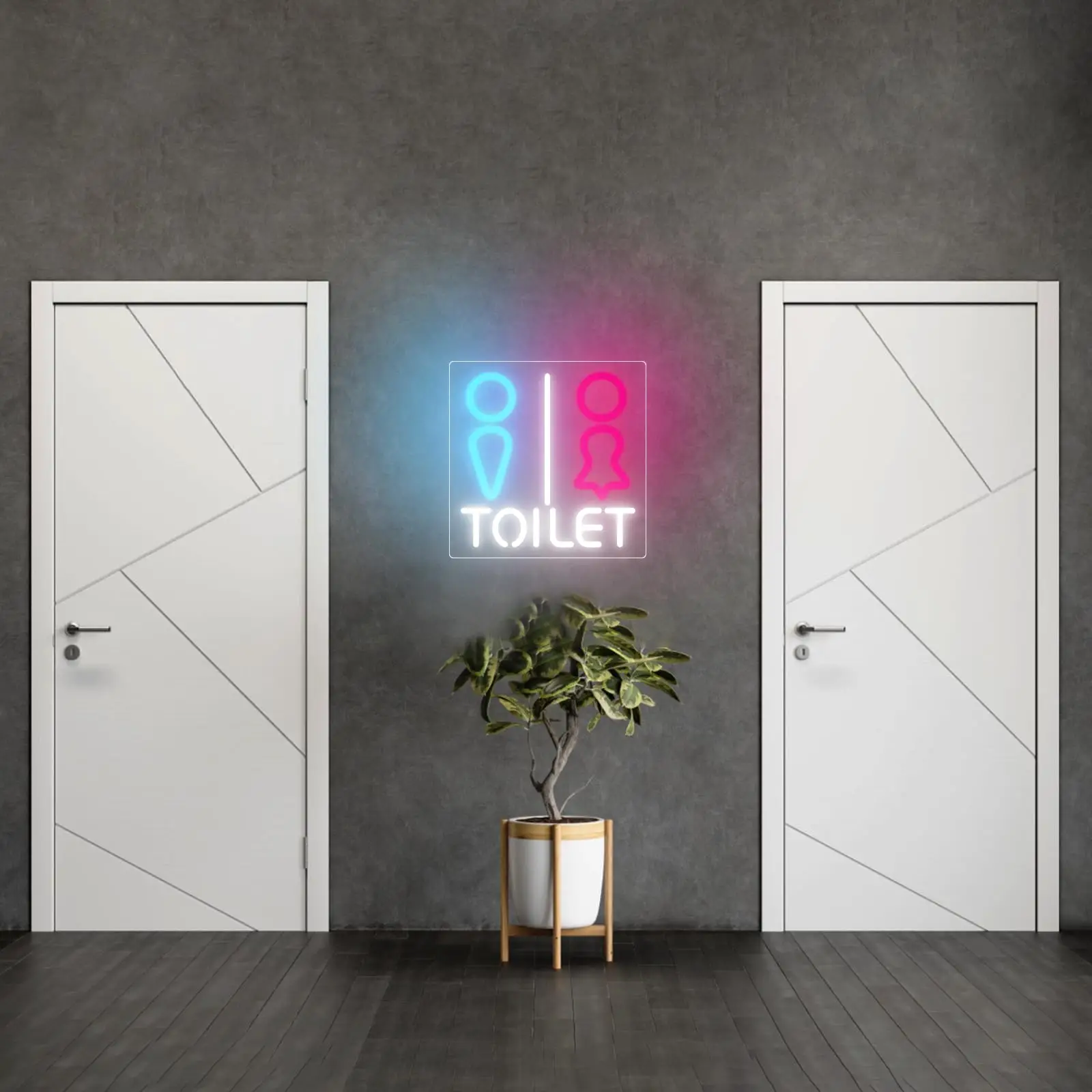 Toilets Neon Sign Led Neon Signboard For Shopping mall Park Office Store market wall decoration Light