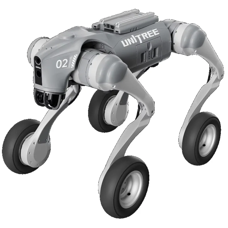 Wheeled AI Quadruped Robot Dog  Go2-W All-Terrain Smart Functionality