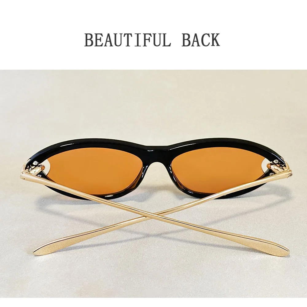 Mode Oval Sonnenbrille Frauen 2026 Luxus Vintage Neue Cat Eye Sonnenbrille Gläser Luxe Lunette Soleil Femme Lentes De Sol Mujer – Detail 11