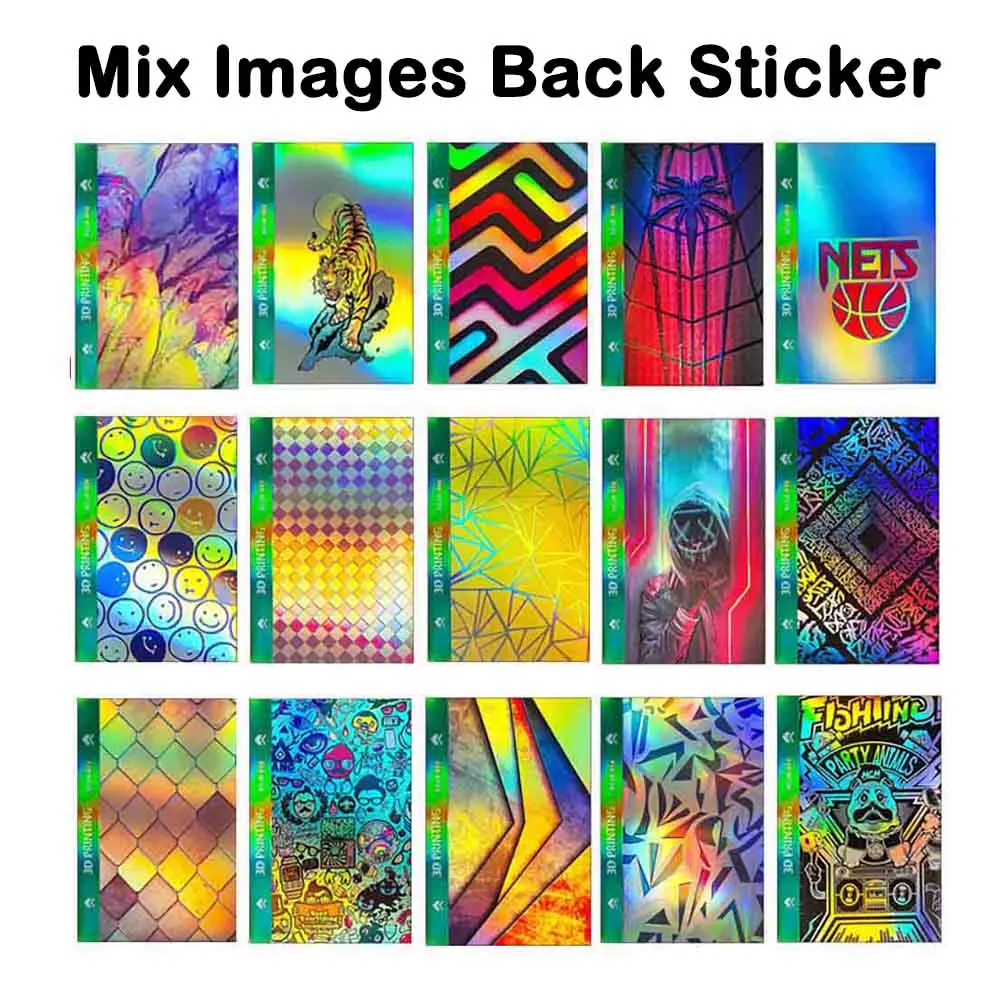 50Pcs Back Sticker Mix Images Mobile Phone Rear Glass Protector for Hydrogel HD Matte Privacy Film TPU Cutting Machine Plotter