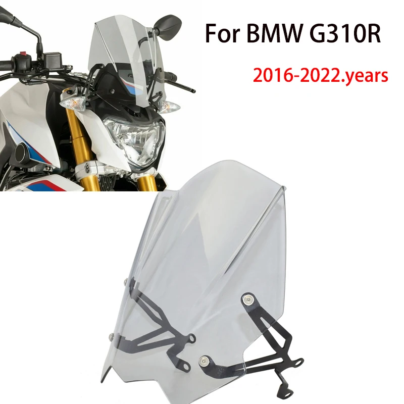 

For BMW G310R G 310R 2016-2022 years Motorcycle Modification Accessories Front Windshield Raise Air Deflector Windshield