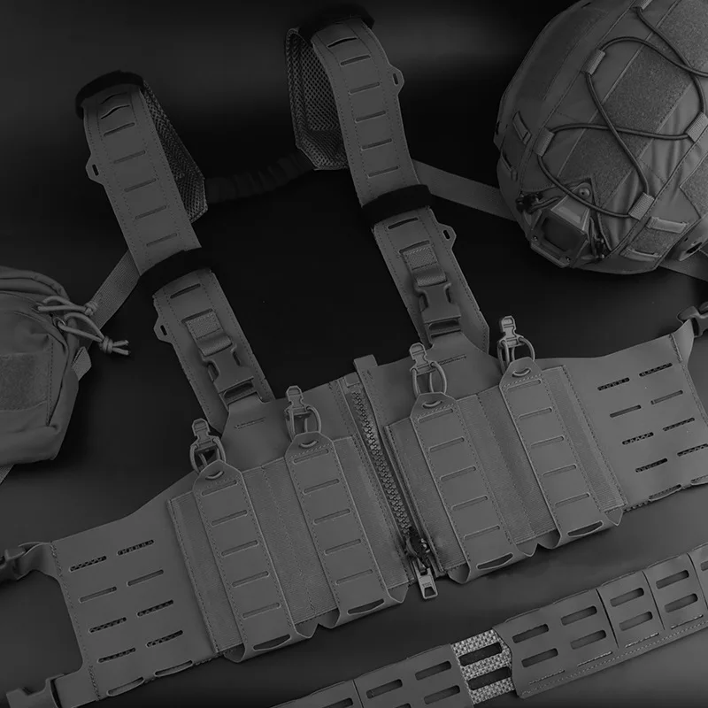 Lichtgewicht SF-borstband, ritssluiting voor bevestiging, meerdere combinaties om te matchen, H-vormig schouderbandontwerp