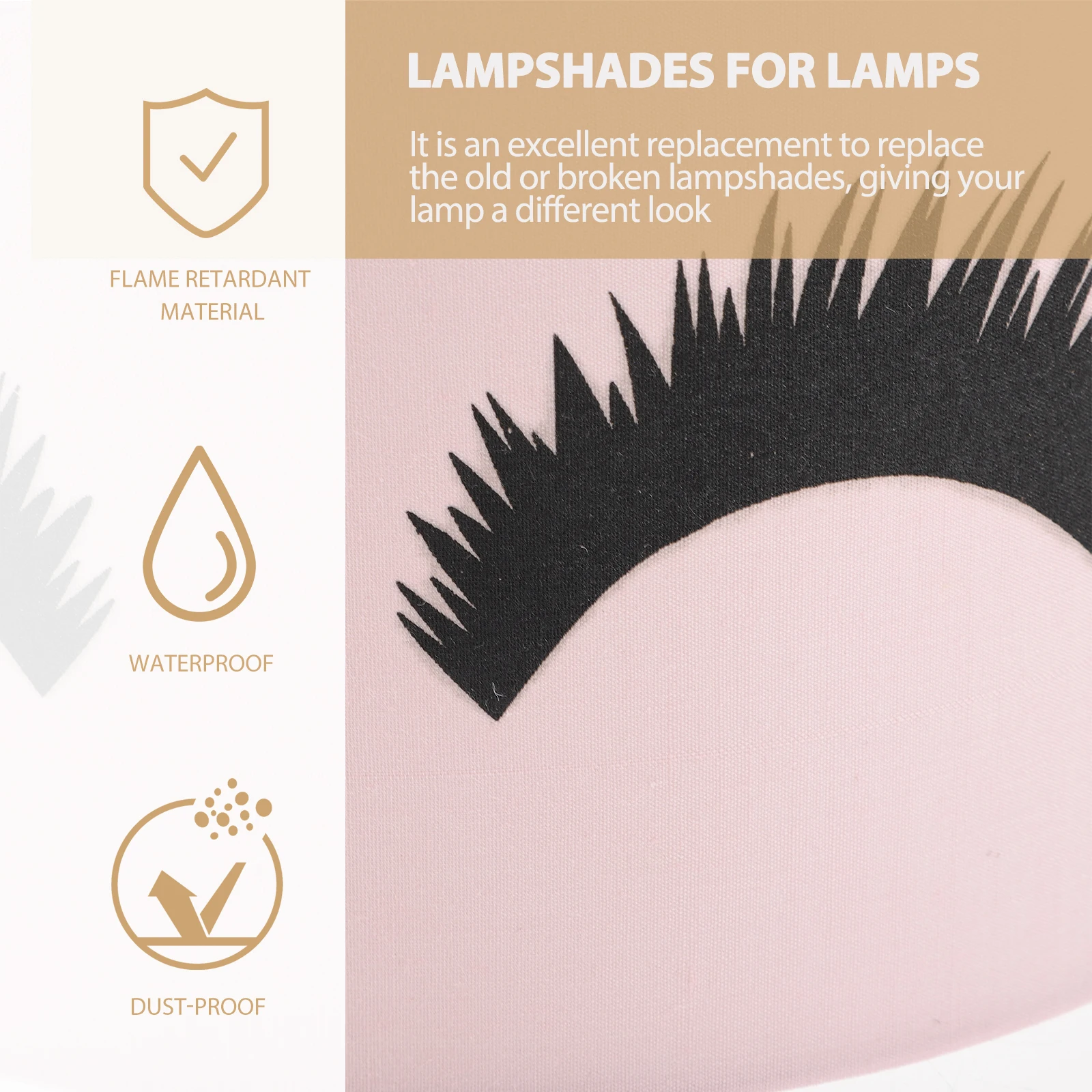 

Lamp Shade Effect Chandelier Fabric Lampshade Cylindrical Small Lampshades for Table