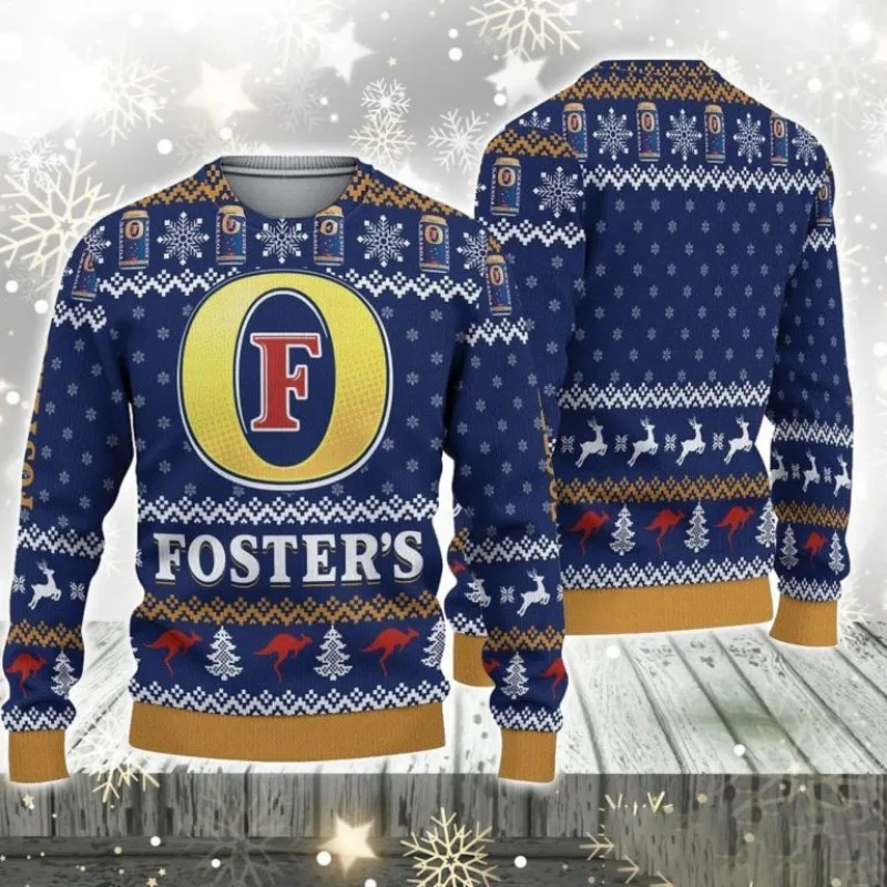 Christmas New Year Sweater For Men 2026 Winter Fashion Pullover Round Neck Long Sleeve Top High Quality Ugly Big Promotion Desig