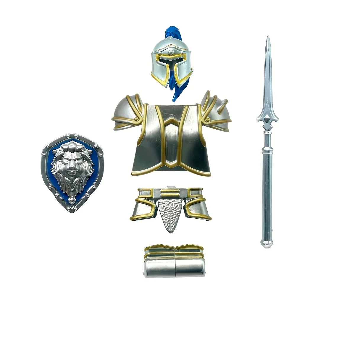 Third-Party Stormwind Alliance Soldier Medieval Themed Model Assembly Figures, Unique Perfect Design, Suitable for Halloween Gifts/Christmas Gifts/Easter Gifts/Thanksgiving Gifts/Birthday Gifts, Perfect Gift for Game Enthusiasts