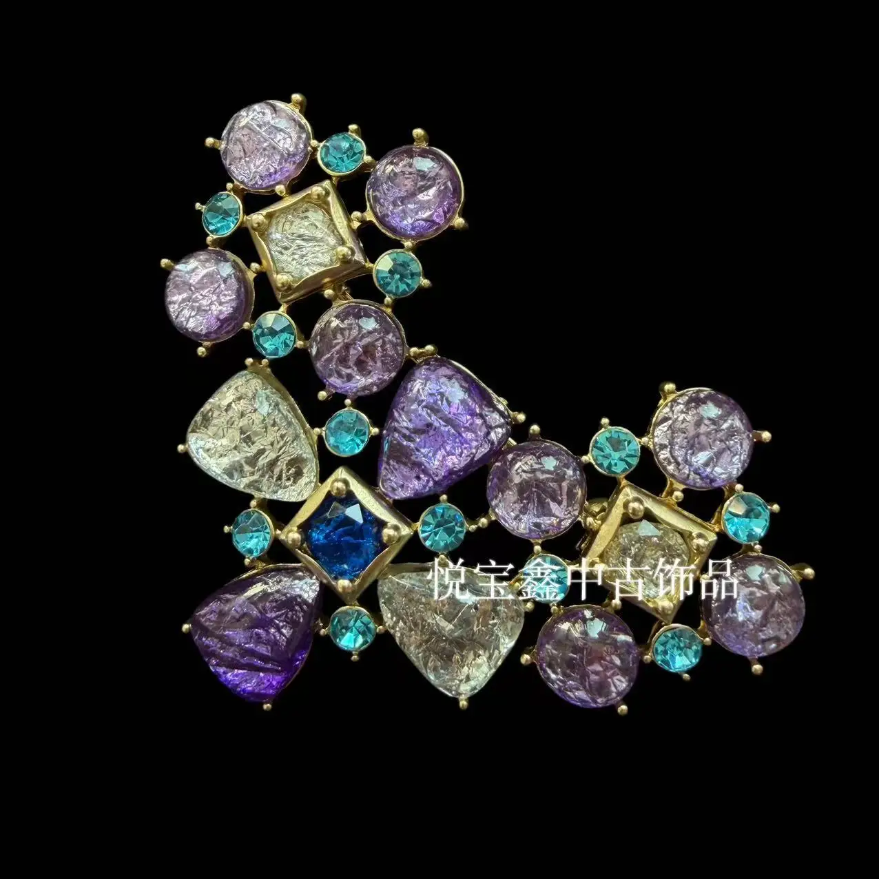 nice design love purple brooch 6.3*9cm atmospheric brooch candy beautiful corsage for women