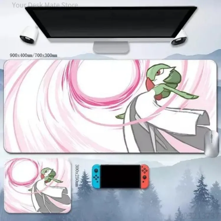 Energy Blast Sketch Style Large Desk Pad, Multi-design Element Beast XXL Gaming Mousepad, Anti-slip Home Office Keyboard Mat