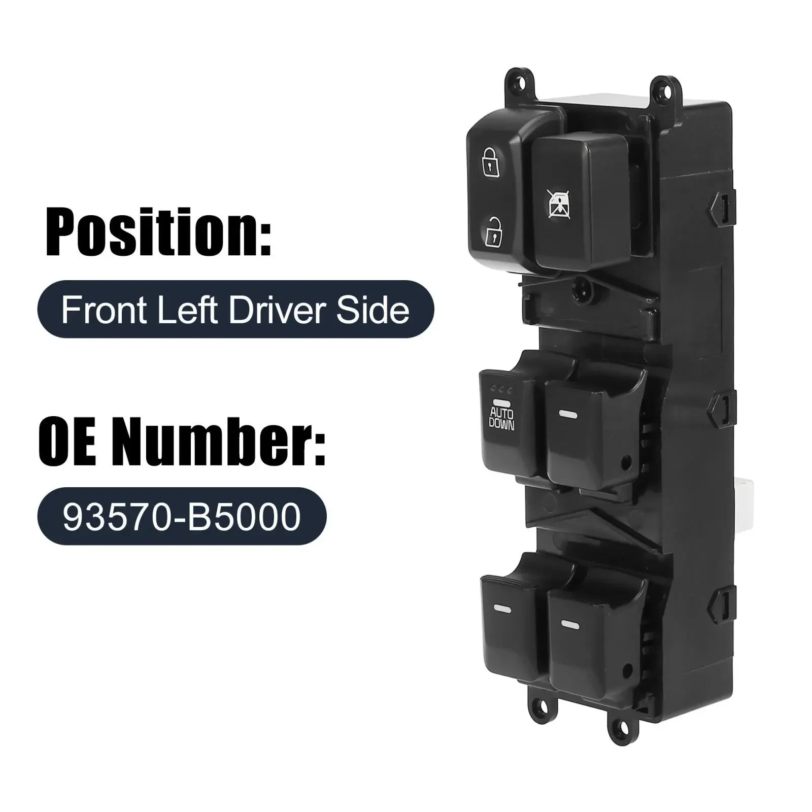 High quality New Power Window Master Control Switch For Kia Forte Cerato K3 14-17 93570-A7000 93570-B5000 FREE SHIPPING!!!