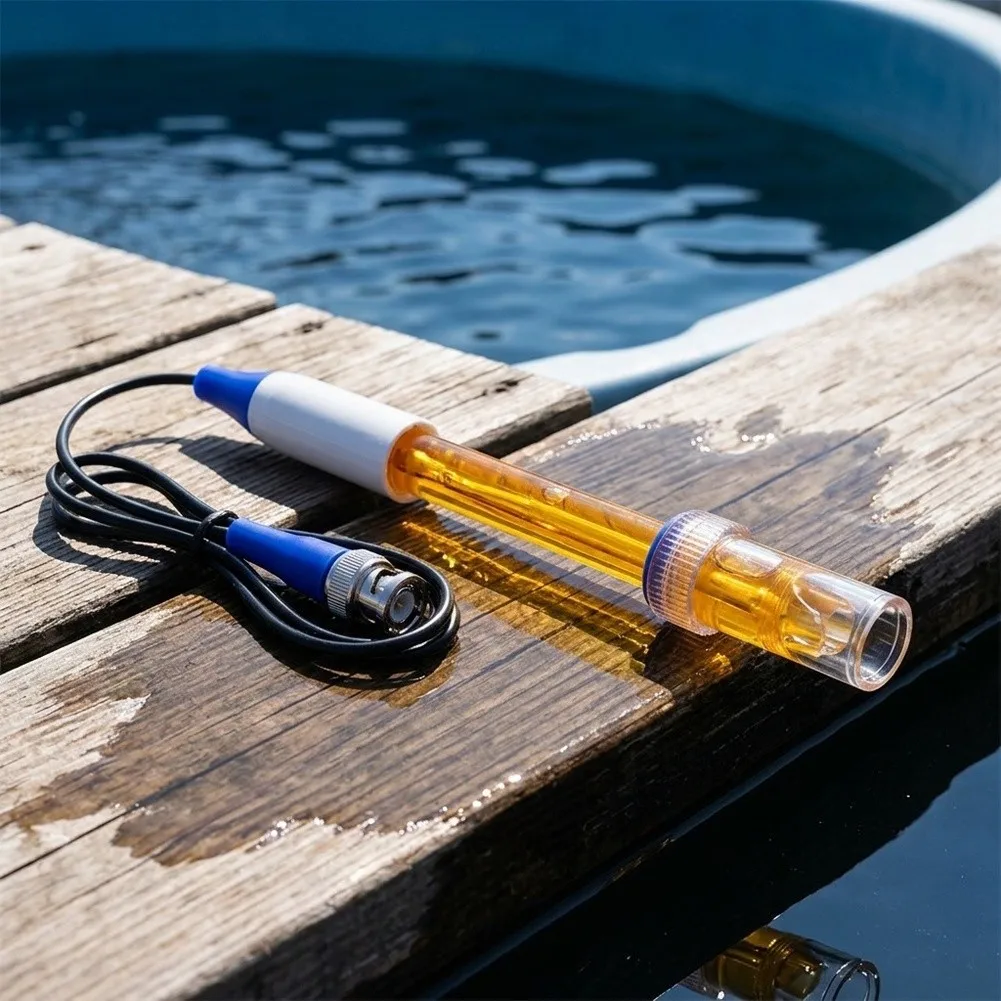 For ORP Probe for Redox Potential Testing in For Aquaculture Tanks Swimming Pools and Research Labs BNC Connector 185mm+1000mm