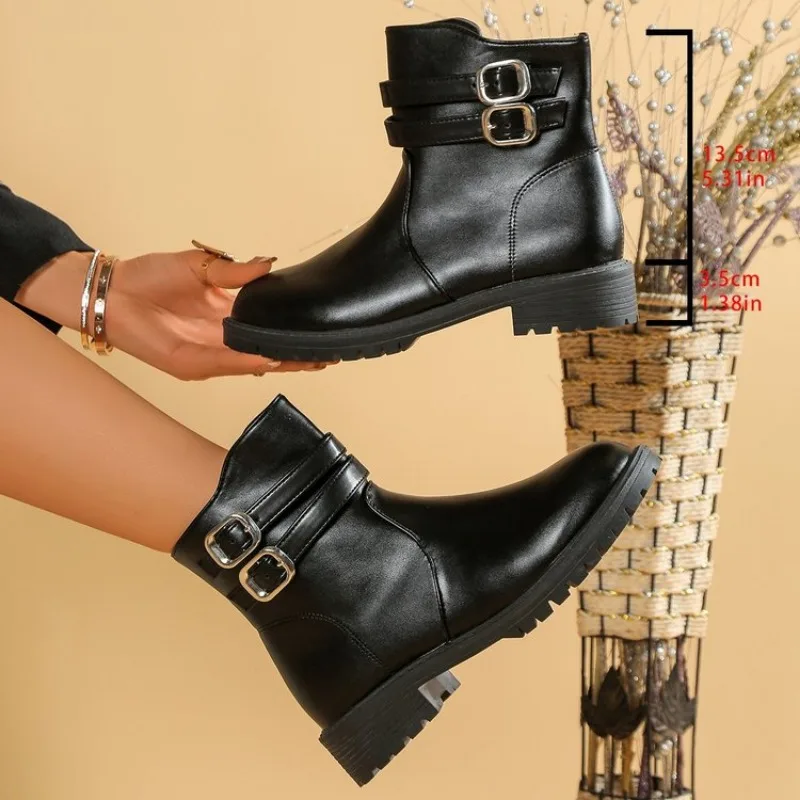 

2026 Large Size New Winter Style with Plush Cotton Shoes for Middle-aged Elderly People Anti Slip Comfortable Soft Soled Boots