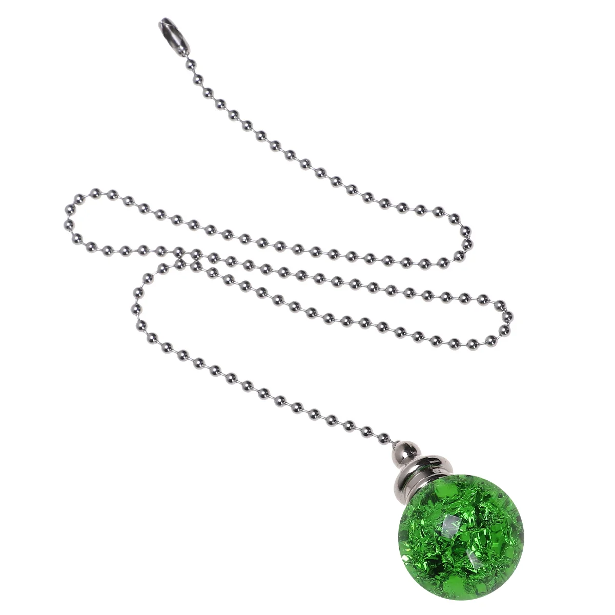 

Crystal Ball Pull Chain Green Cracked Grain Style Pendant Ceiling Pull Chain Replacement Connector Home Decor