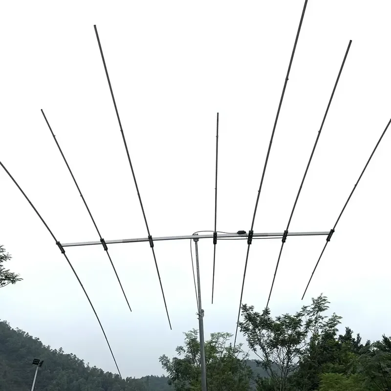 Shortwave 3-band Seven-unit Yagi Antenna 10-15-20M Full-size Portable Quick Disassembly Vertical Outdoor Antenna
