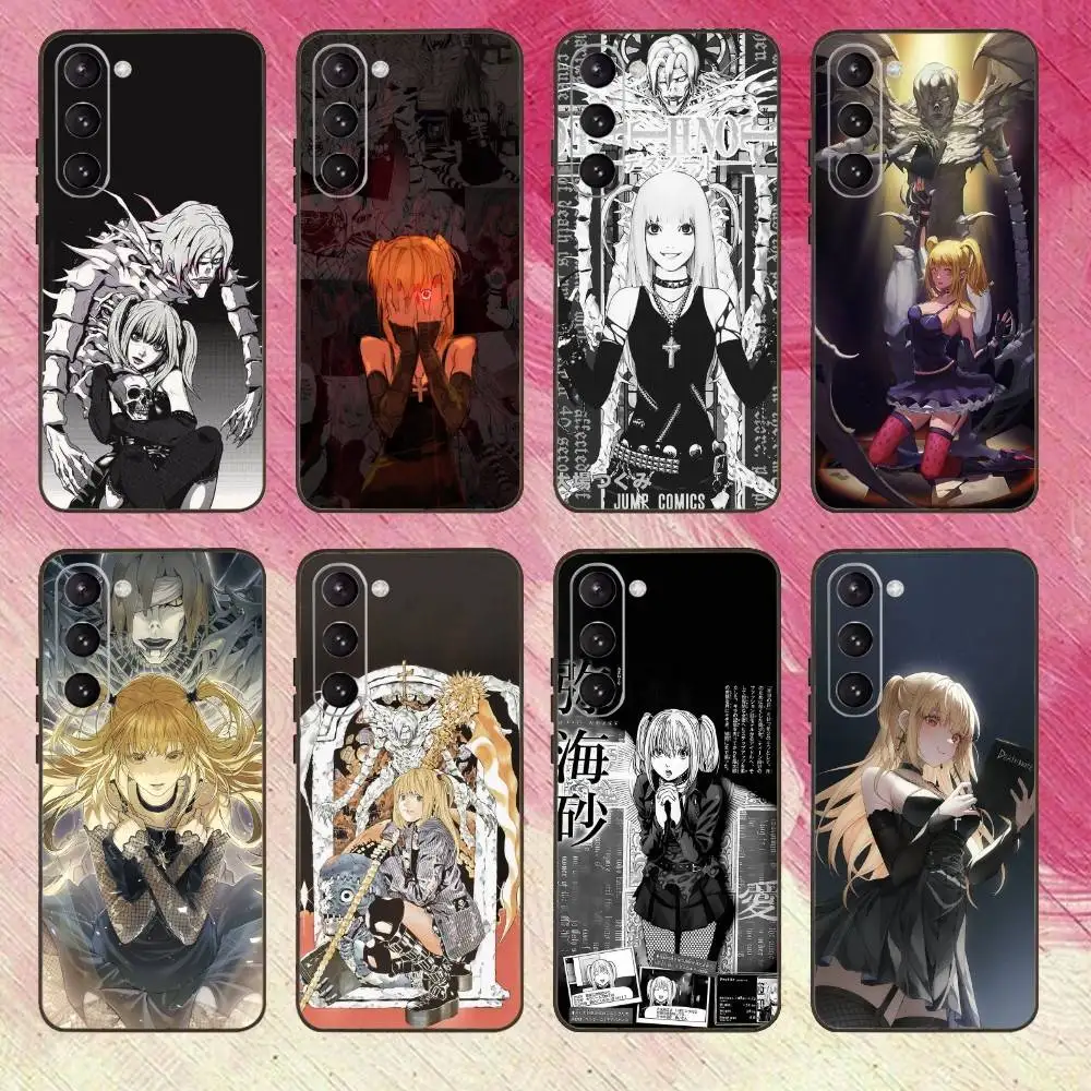 

Misa anime D-Death N-Note Phone Case For Samsung Galaxy A73,A72,A71,A70,A53,A52,A51,Others Soft Black Cover