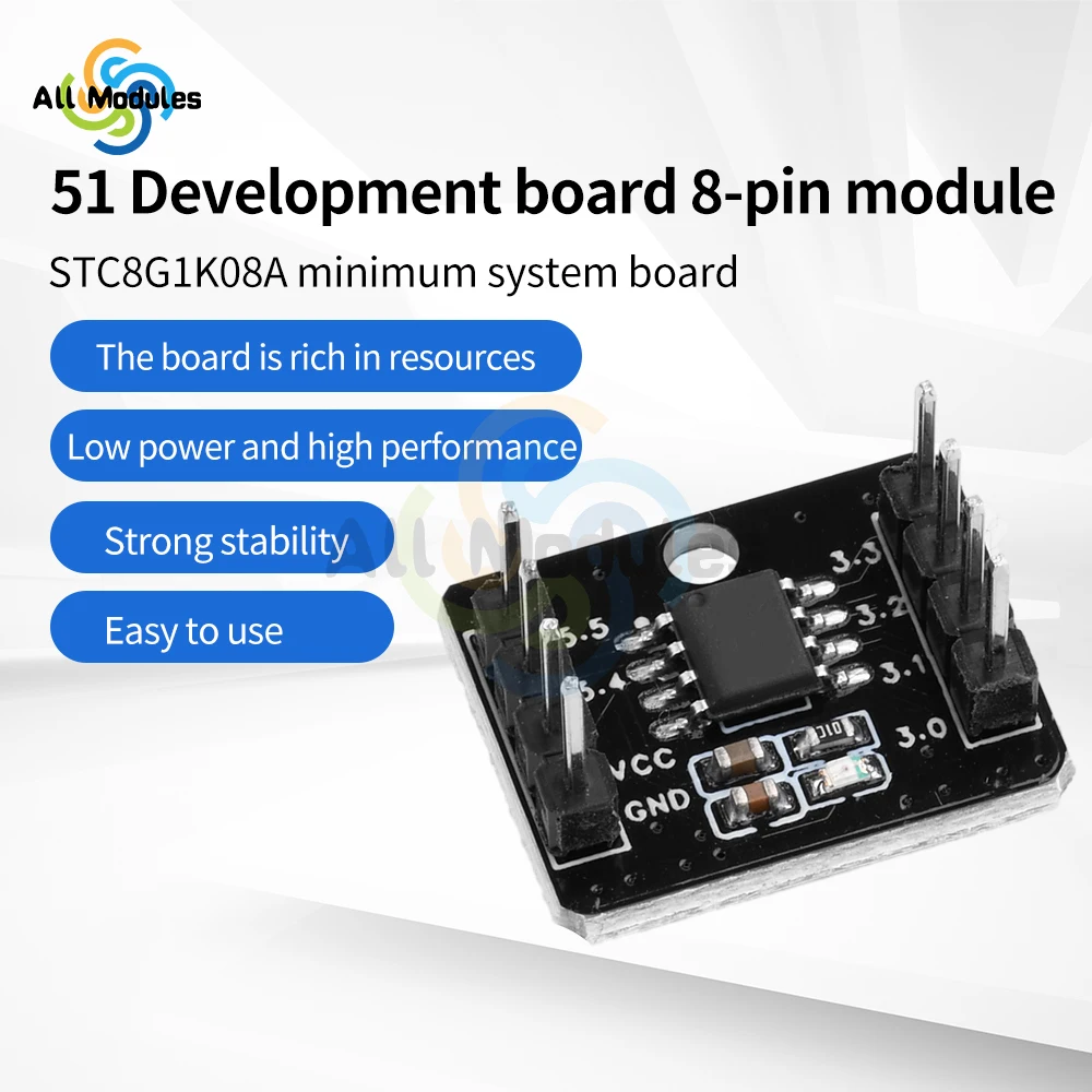 STC8G1K08A Minimum System Board Core Board 51 Microcontroller Development Board 8-Pin Module