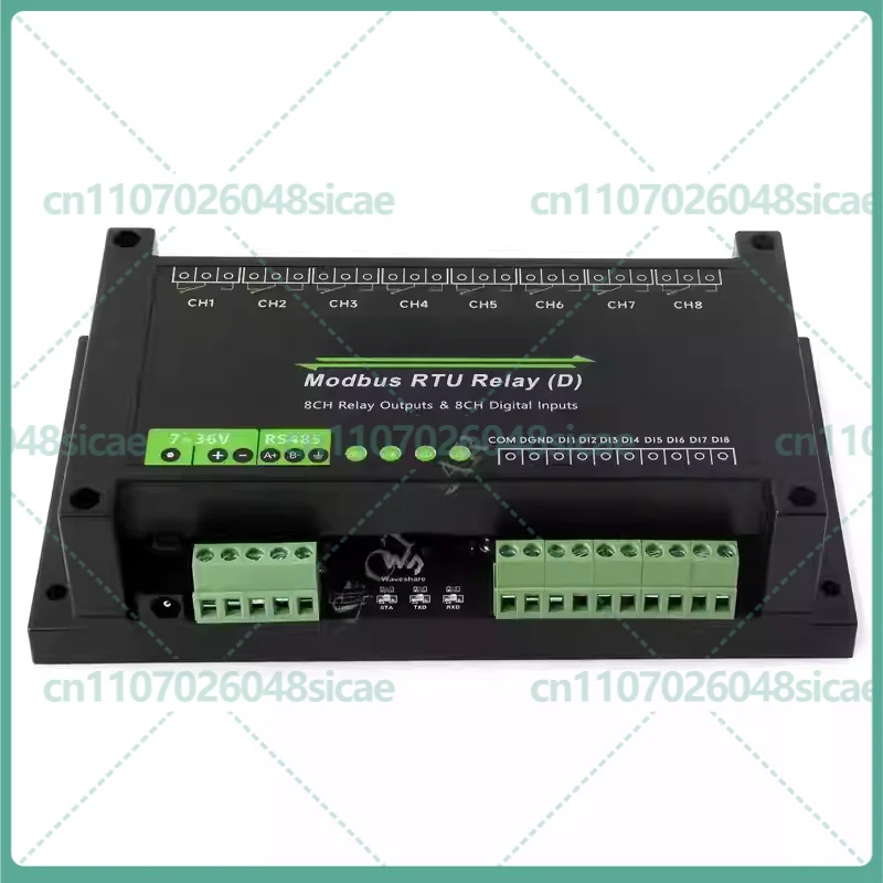 

Промышленный 8-канальный релейный модуль Modbus RTU (D) с цифровым входом и RS485, протокол, питание 7~36В