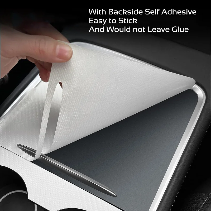 For Tesla Model 3 Highland Y Juniper 2021-2026 PU Center Console Protector Cover Central Control Panel Sticker Film Accessories
