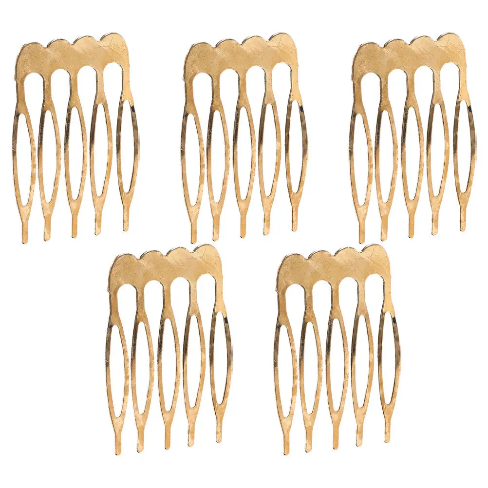

5Pcs Hair Combs for Women Small Metal Side Combs Lightweight Decorative Hair Comb Clips for Various Hairstyles