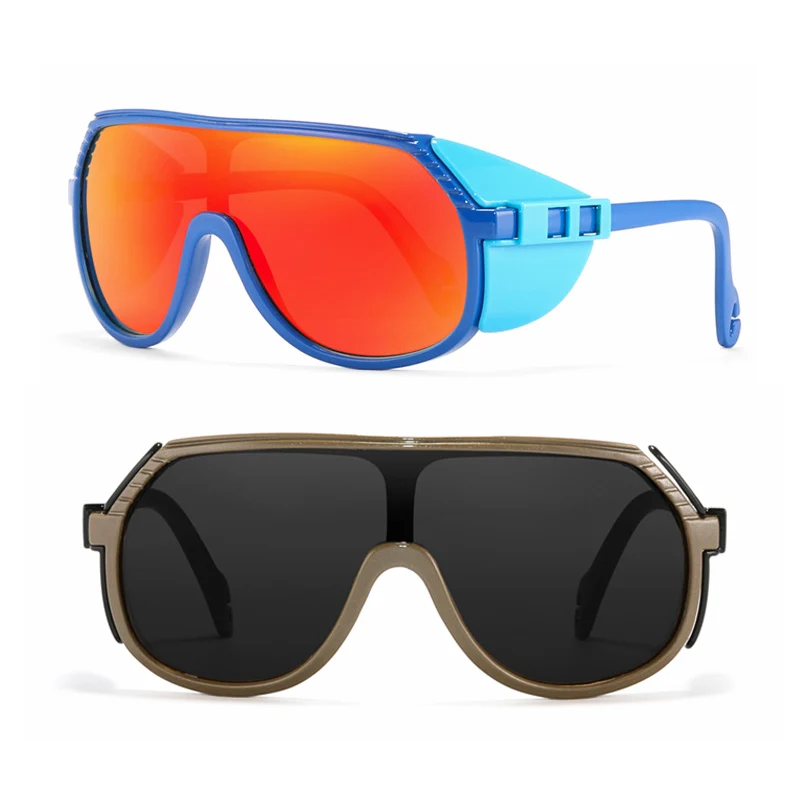 

High Quality Unbreakable TR90 UV400 Polarized Anti-slip Outdoor Colorful Light Weight Sporting Sunglasses with Protective Wings