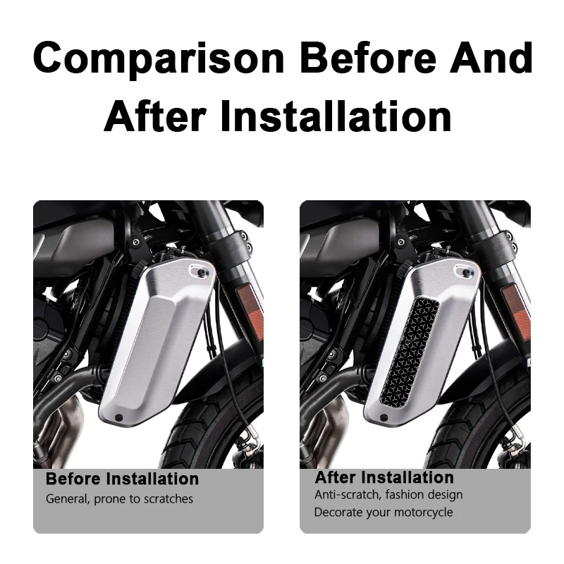 POSFIRA Motorcycle Radiator Panel Sticker 3D Epoxy Resin Decals for Husqvarna Svartpilen 801 2024-2025 Motorbike Accessories