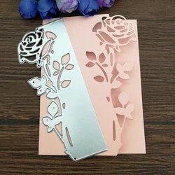 Rose Leaves border Metal Cutting Dies Stencils Die Cut DIY Scrapbooking Album Paper Card Embossing