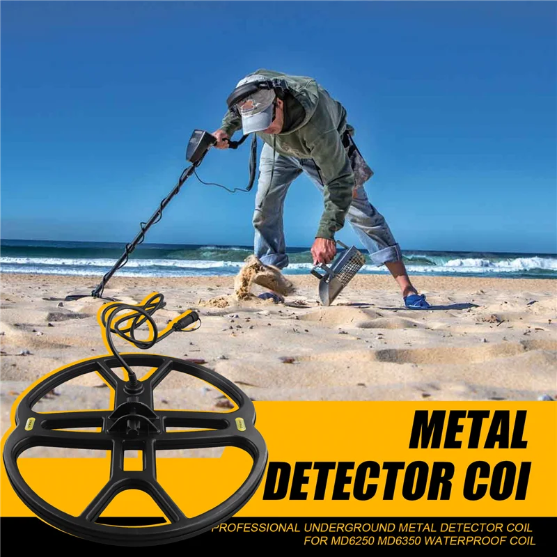 AC88-Professional Underground Metal Detector Coil For MD6250 MD6350 Waterproof Coil