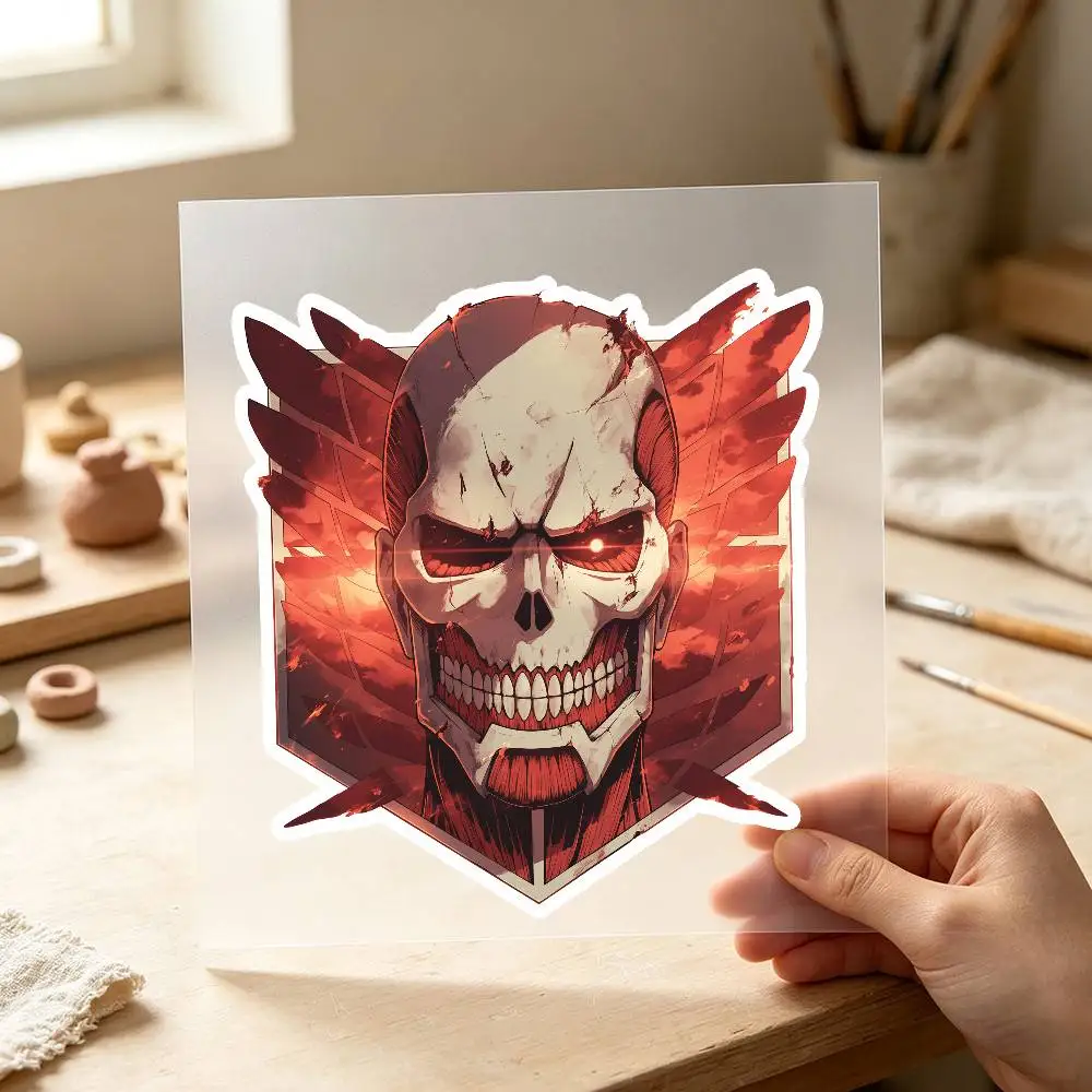 Attack On Titan Wings Of Freedom Waterproof Stickers For Decorating Car Windows Motorcycles And Computers.