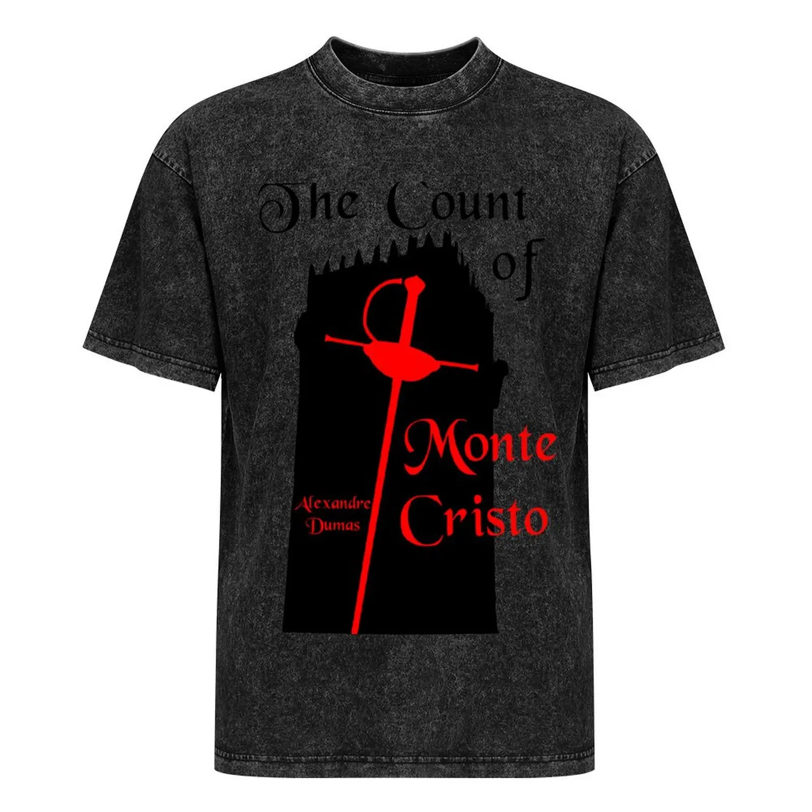 Alexandre Dumas, Camiseta do Conde de Monte Cristo, Roupas Anime, Tamanhos Grandes, Roupas Estéticas, Arte Negra