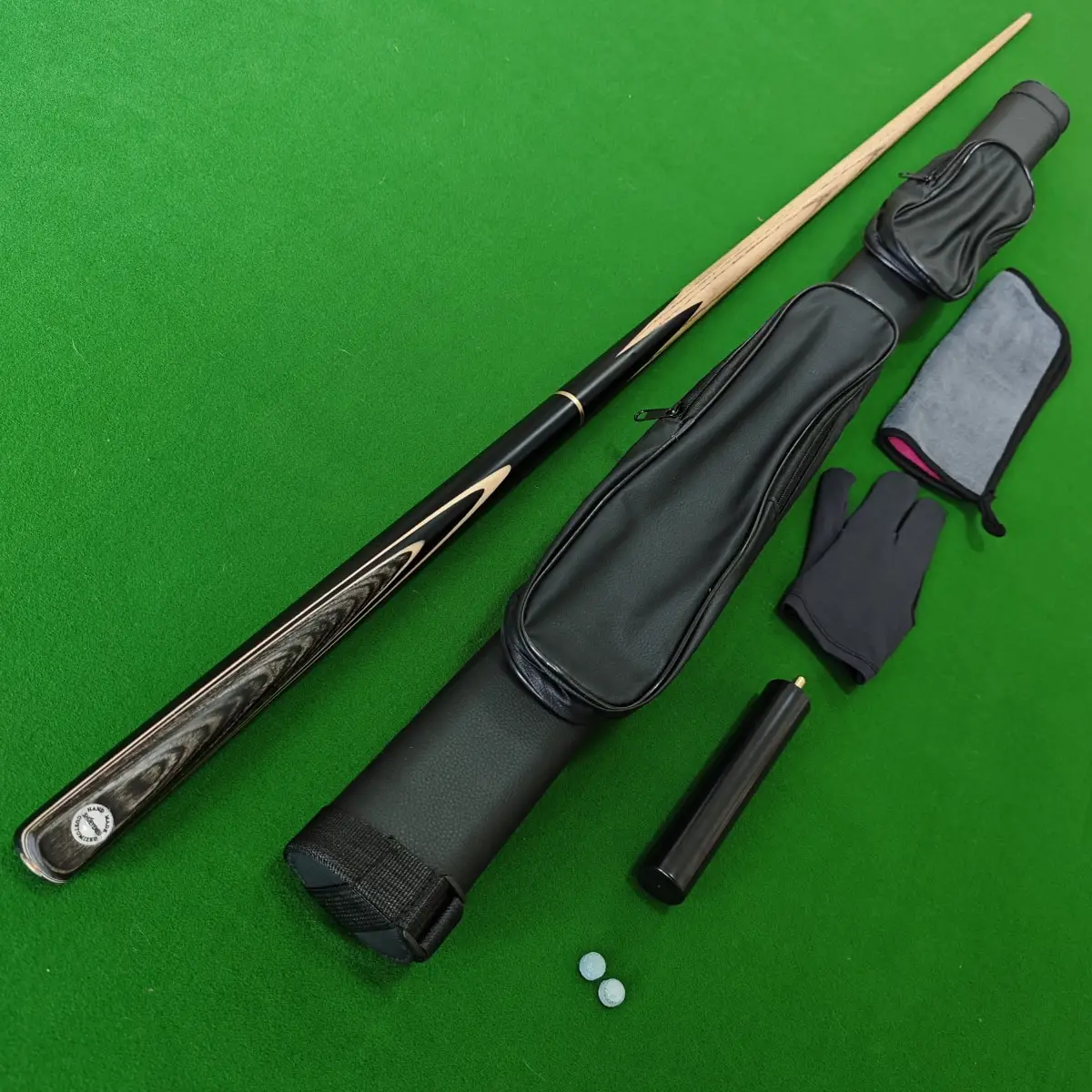 

2025China Manufacturer's Professional 9.8mm 3/4 Ash Wood Snooker Cue Stick with Case