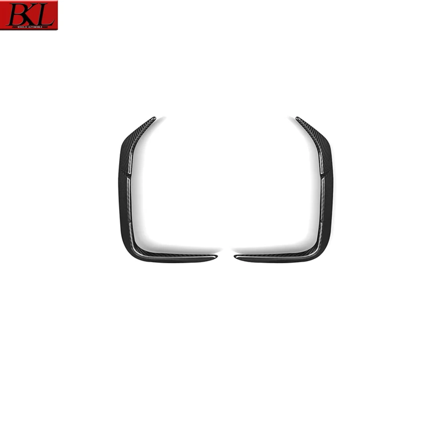 لسيارات BMW X3M F97 ألياف الكربون الجافة المصد الخلفي ضوء الإطار سكين الرياح تعديل المصد الخلفي الجانب سكين الرياح قطع غيار السيارات الديكور #4